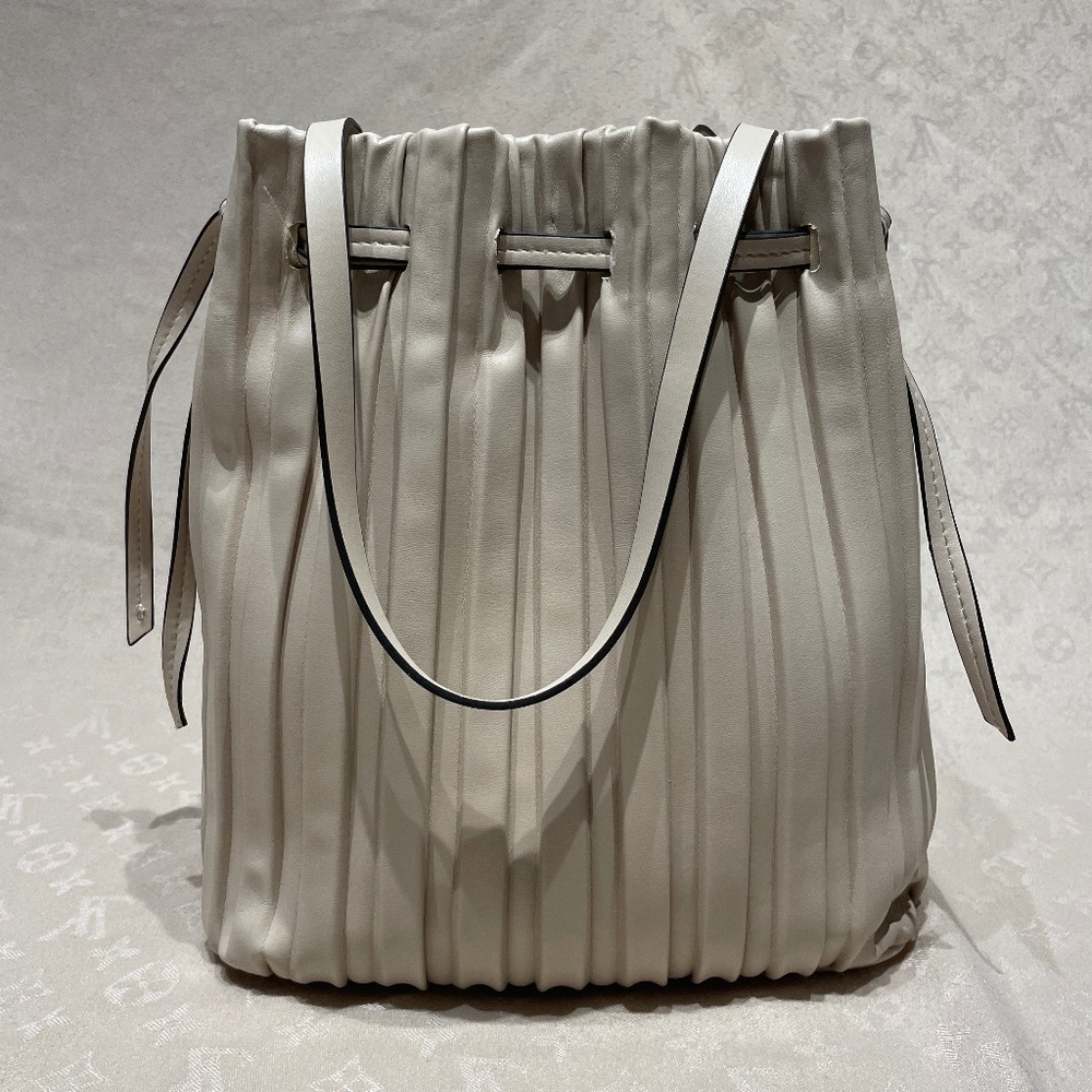 Zara Pleated Bucket Bag NWT